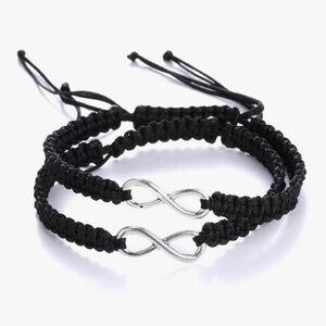 Engagement Infinity Symbol Bracelet one for him, one for her